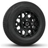 14x5.5 All Gloss Black Buck Commander Trailer Wheels Ready Mount Wheel & Tire Packages for All Types of Trailers in Pattern 5-Lug 5x4.50 / 5x114.3