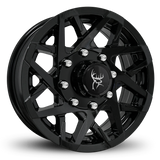 Custom Trailer Wheels in 16x6.0 Inch All Gloss Black by Buck Commander Trailer Wheels for All Trailer Types in Pattern 8-Lug 8x6.50 / 8x165
