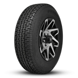 Buck Commander Trailer ReadyMount Wheel & Tire Assembly | Free Star Radial | Canyon - Gloss Black Machined Face | 8 lug