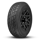 Buck Commander Trailer ReadyMount Wheel & Tire Assembly | Transporter Radial | Canyon - Gloss Black Milled Edges | 8 lug