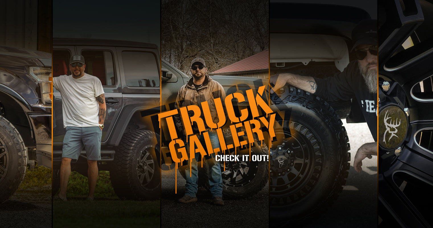 Buck Commander Wheels Truck Gallery picture showing trucks Jason Aldean Tyler Farr, & Willie Robertson